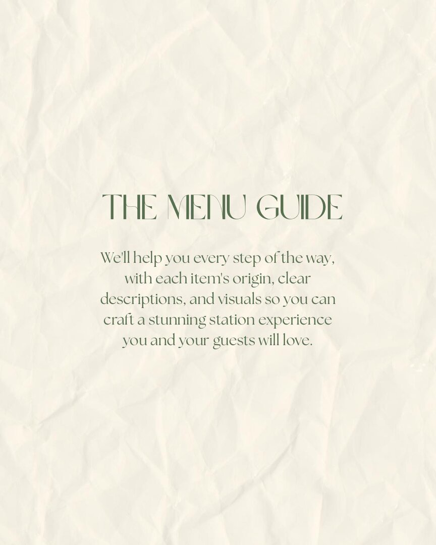 The Cured Creations Menu Guide
